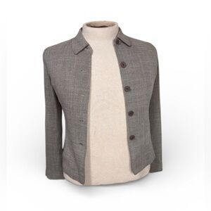 Banveil Vinvert Women's Blazer Gray Long Sleeve Button Up Size Small